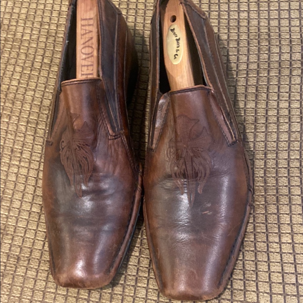 Men's Brown Leather Loafers